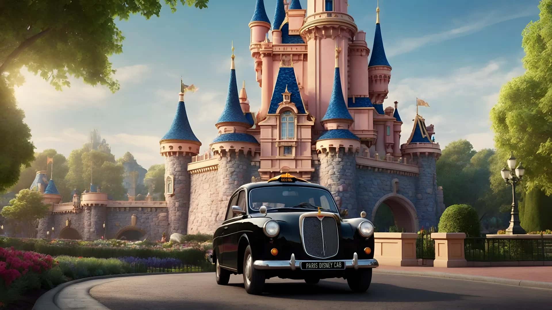 Traslado en taxi de París a Disneyland