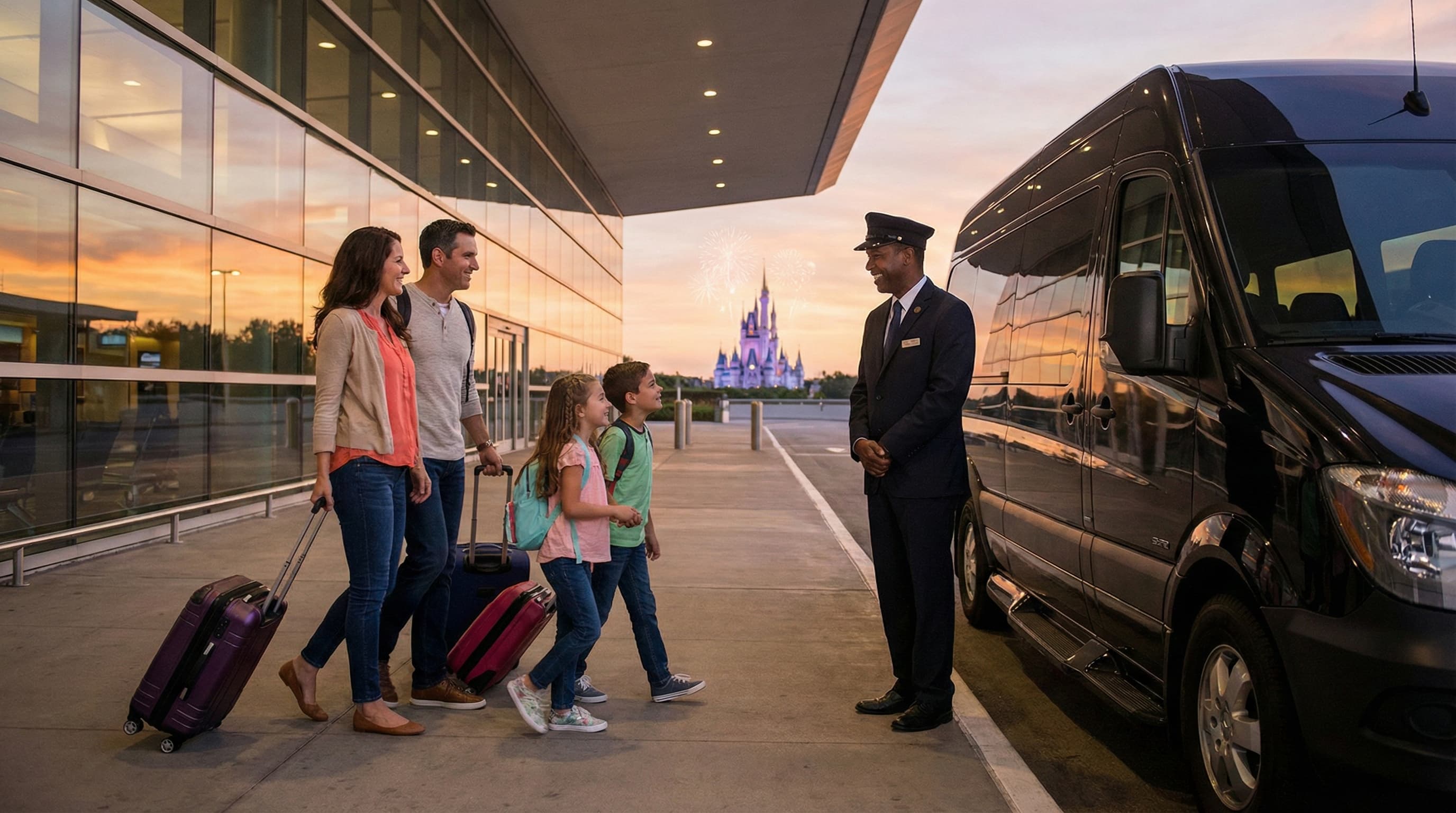 Traslado París Disney: Recogida en aeropuerto a hoteles Disneyland