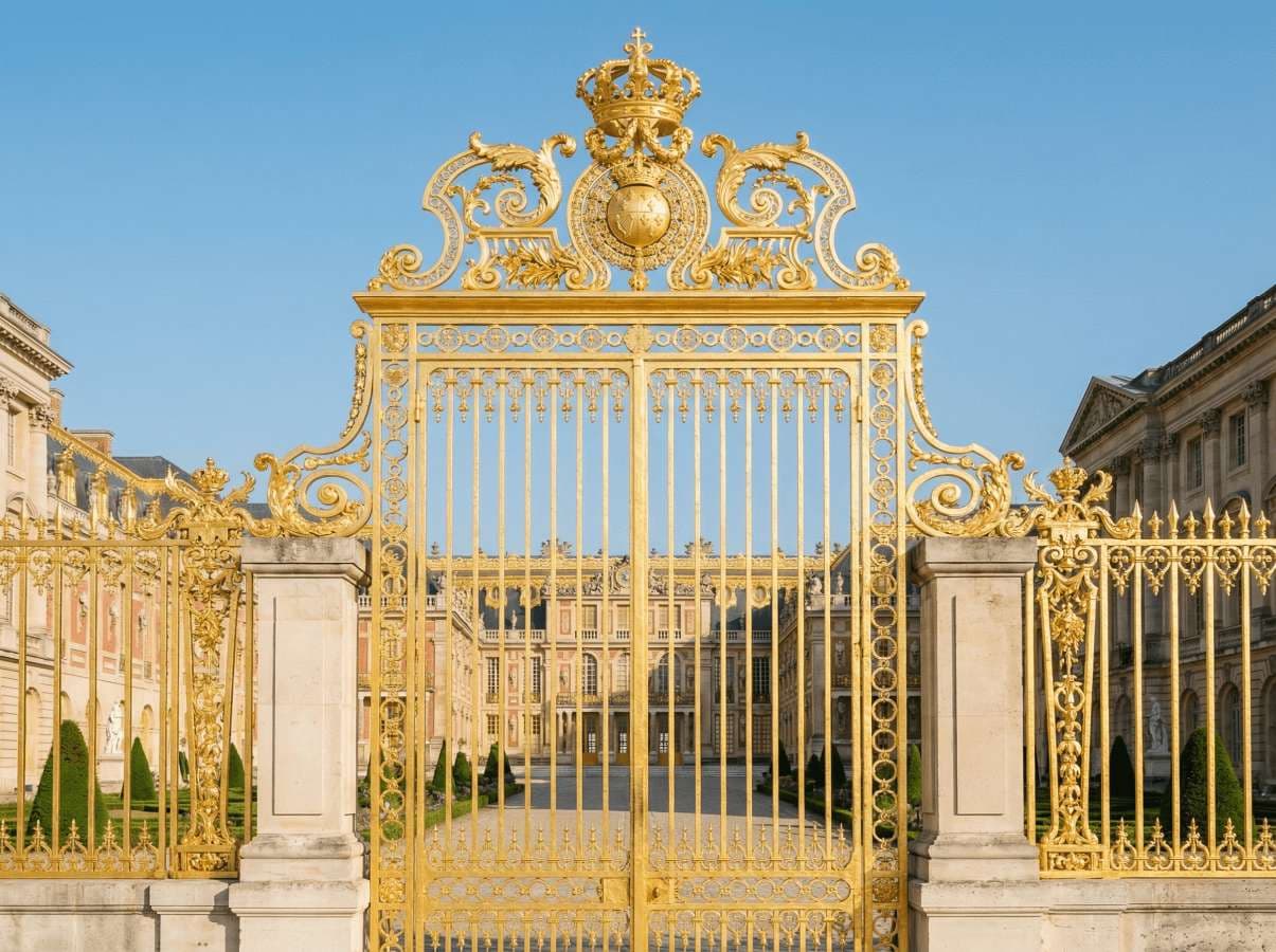 Palace of Versailles golden gates