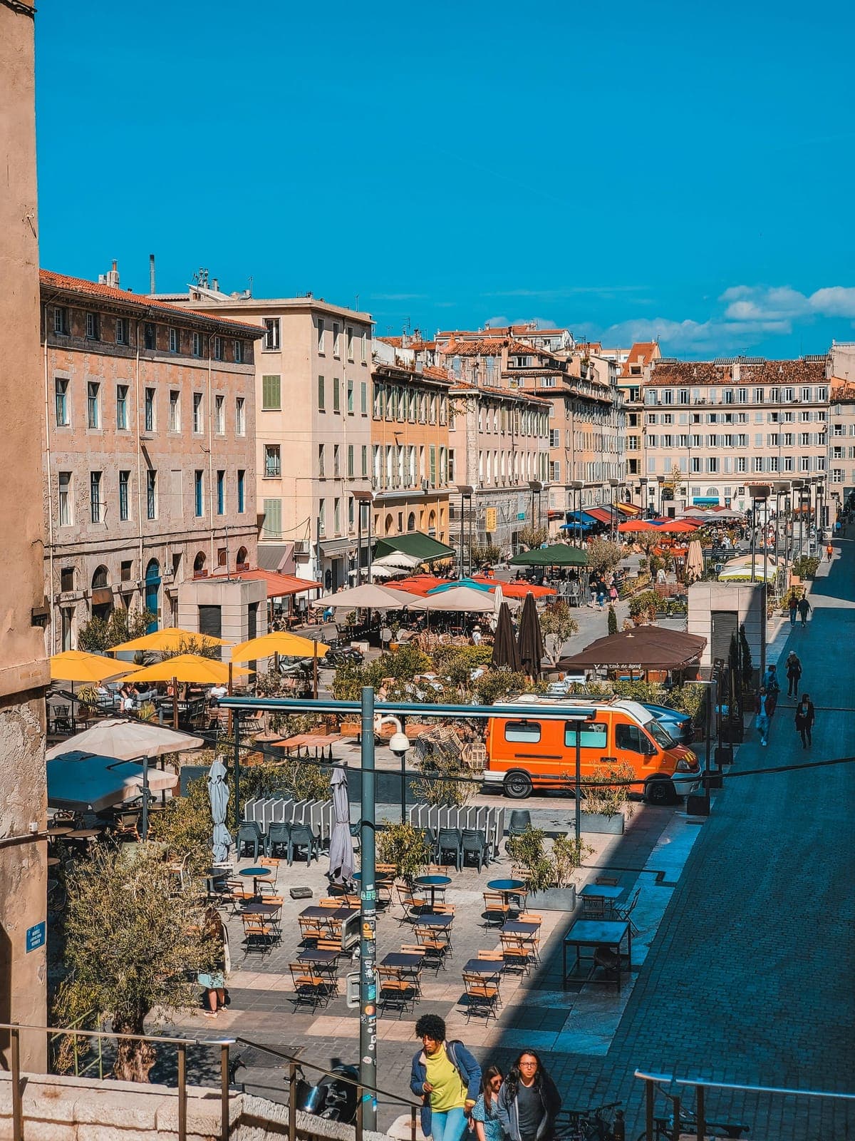 Old Port of Marseille with boats in the harbour
